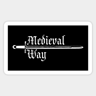 Medieval Way (sword) White Magnet